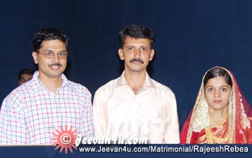 Sujith M Rajeesh Rebea Marriage photos